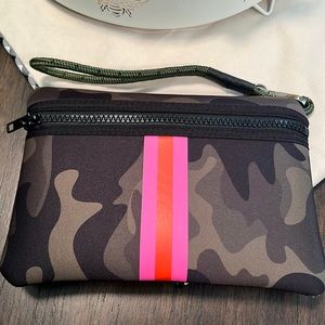 NWOT Neoprene Camo Wristlet